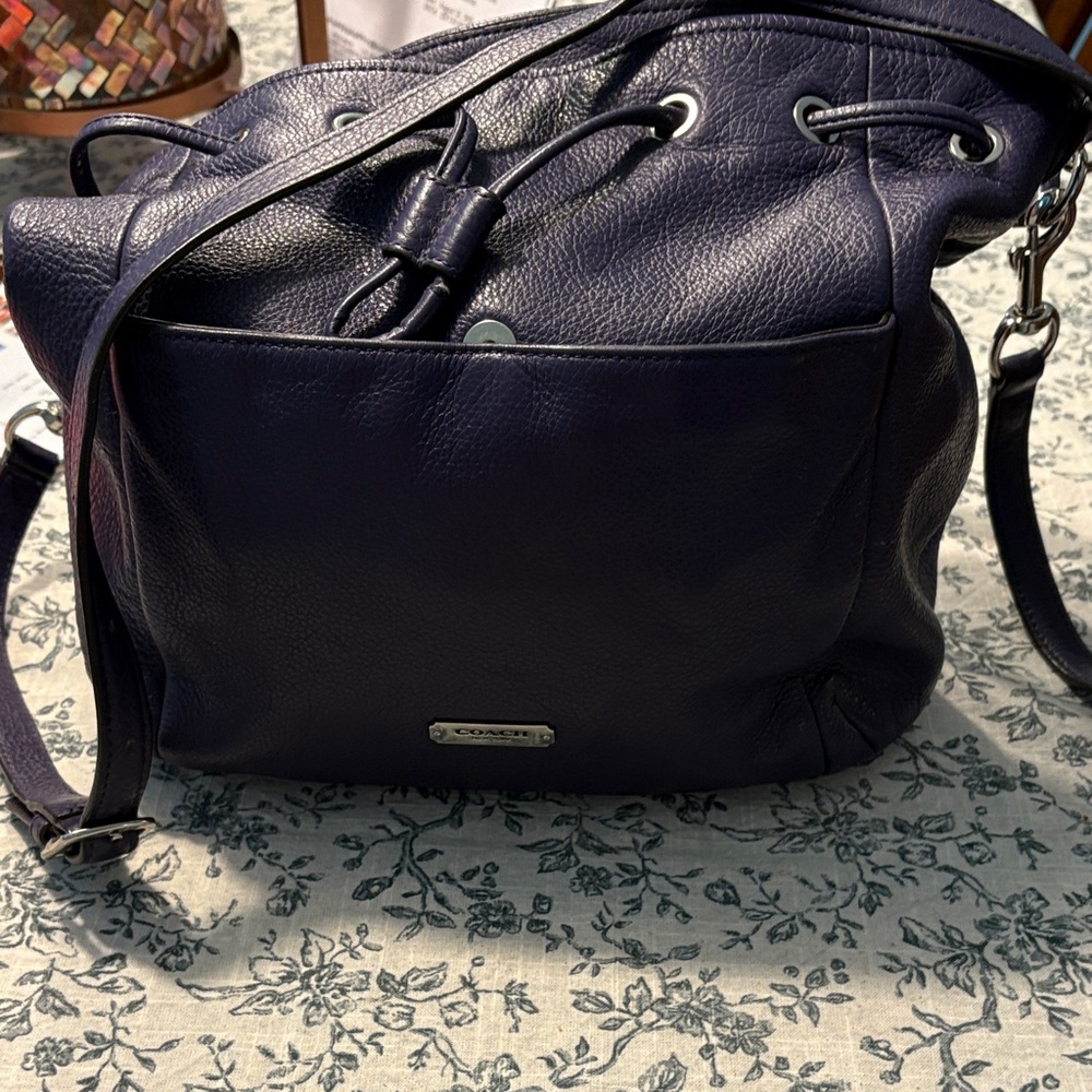 Coach 12x11 Purple Leather Women's Bag